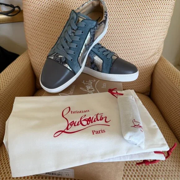 Christian Louboutin Leather Louis Junior Orlato Flat, Sizes 42